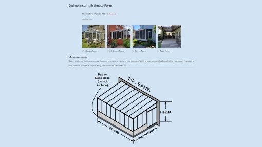 Online Estimate Form